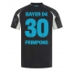 Bayer Leverkusen Jeremie Frimpong #30 Replike Rezervni Dres 2024-25 Kratak Rukav